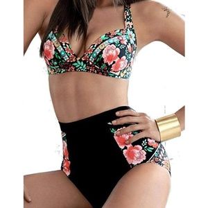 High waisted swimsuit bikini